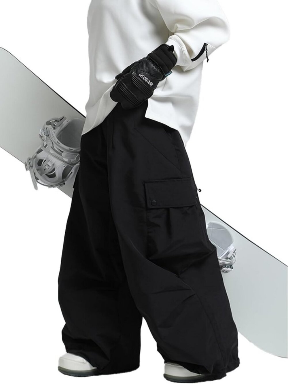 Unisex Baggy Snowboard Pants - Waterproof Ski Pants for Winter Sports & Outdoor
